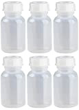 6 x 100ml Weithalsflasche / Laborflasche Naturfarben aus LDPE inkl. Schraubverschluss *** Weithalsflaschen, Laborflaschen, Plastikflasche, Kunststoffflasche, Plastikflaschen, Kunststoffflaschen ***