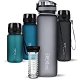 720°DGREE Trinkflasche “uberBottle“ softTouch +Früchtebehälter - 1L - BPA-Frei - Wasserflasche für Uni, Sport, Fitness, Fahrrad, Outdoor - Sportflasche aus ...