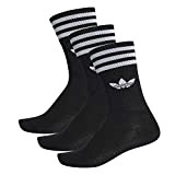 adidas 3 Stripes Crew Socks Socken 3er Pack (39-42, black/white)