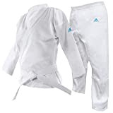 adidas Adistart Karate Uniform 7oz Martial Arts Student Gi Karateanzug für Kampfsport, 200 g, weiß, 170 cm