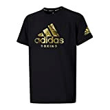 adidas Box-T-Shirt für Herren und Damen, Erwachsene, Schwarz, Größe S