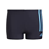 adidas Boys Boxer Swimwear Yb 3S Brief, Legend Ink/Pulse Blue, HM2119, 164