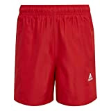 adidas Boys Swim Shorts Yb Bos Shorts, Vivid Red, HM2088, 152
