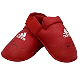 adidas Herren Foot Protector WKF Karate Martial Arts Fußschutz, rot, medium