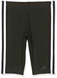 adidas Jungen Fitness 3-Streifen Badehose, Black/White, 176