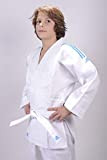 adidas Kinder Judo Anzug Evolution (inkl. Gürtel), Weiß (Brilliant white), 100/110, J250E