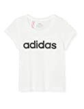 adidas Mädchen T-Shirt Essentials Linear, White/Black, 140, DV0357