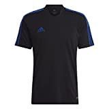 adidas Mens Jersey (Short Sleeve) Tiro Essentials Jersey, Black/Team Royal Blue, HM7928, L