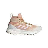 adidas Women's Terrex Free Hiker Primeblue Hiking Shoes, Ambient Blush/Clear Pink/Wonder White - 9
