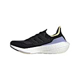 adidas Women's Ultraboost 21 Running Shoes, Black/Black/Black, 6