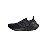 adidas Women's Ultraboost 21 Running Shoes, Black/Black/Black, 8