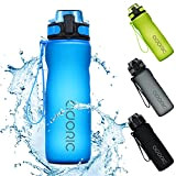 Adoric Sport Trinkflasche, [BPA Frei Tritan] 500ml/1L Auslaufsicher Kunststoff Wasserflasche Sport, Sportflasche Fahrrad für Camping Freien, Outdoor, Yoga, Gym