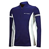 Airtracks Herren Thermo Laufshirt Langarm Winter Sweatshirt Fleece Funktionsshirt Sport Langarmshirt - blau - XL - Herren