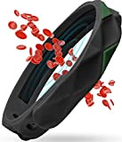 Aolodoo RedUp Ferninfrarot-Armband, negative Ionen, antistatisches Sportarmband, verstellbare Silikon-Sportarmbänder, antistatisches Sportarmband für Männer und Frauen (schwarz)