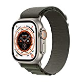 Apple Watch Ultra (GPS + Cellular, 49mm) Smartwatch - Titangehäuse, Alpine Loop Grün - Small. Fitnesstracker, präzisesGPS, Aktionstaste, extra Lange Batterielaufzeit, helleres Retina Display