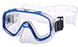 aquazon Kids Junior Schnorchelbrille, Taucherbrille, Schwimmbrille, Tauchmaske für Kinder, von 3-7 Jahren, sehr robust, tolle Passform, Farbe:blau Junior