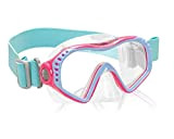 aquazon Starfish Junior Medium Schnorchelbrille, Taucherbrille, Schwimmbrille, Tauchmaske für Kinder, Jugendliche von 7-14 Jahren, Tempered Glas, Silikon, tolle Passform, Farbe:Pink ...