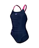 ARENA Damen Sport Badeanzug Graphic Swim Pro Back, 005139, Navy-Freak Rose, 42