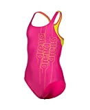 ARENA Mädchen Girls' Swim Pro Back Graphic Swimsuit L Badeanz ge, Freak Rose-soft Green, 128 EU