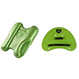ARENA Unisex Pullbuoy/Schwimmbrett Pull Kick zur Verbesserung der Wasserlage, Acid Lime (65), One Size & Unisex Schwimm Wettkampf Trainingshilfe Finger ...