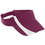 Augusta Sportswear Jungen Youth Adjustable Wicking Mesh Two-Color Visor Visier, Kastanienbraun/Weiß, Einheitsgröße