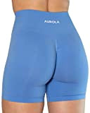 AUROLA Damen Athletic Shorts Hohe Taille Laufshorts Sportlich Kurz Gym Elastische Workout Shorts