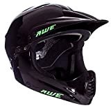 AWE® BMX Full Face Helm schwarz, Größe L 58–60 cm