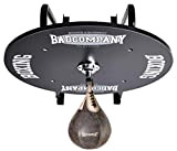 Bad Company Speedball Plattform mit Rindsleder Retro Boxbirne medium zur Wandmontage I BCA-130