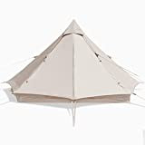 Ballsea Campingzelt für 4 Personen, sechseckiges Zelt, 3,5 m breit * 2,1 m hoch, aus Oxford-Gewebe, Boden PVC, atmungsaktiv und ...