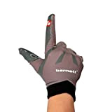 BARNETT FRG-03 American Football Handschuhe Pro Receptor, RE, DB,RB Grau (M)