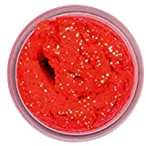 Berkley PowerBait Sinking Glitter Trout Bait - 50g Forellenteig, Farbe:Salmon Egg Rot
