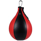 BESPORTBLE Boxsack Hängend Drehbar Punschball Leder MMA Tasche Muay Thai Training Punching Dodge Striking Bag für Reaktion Agilität Fitness-Sport