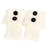 BESPORTBLE Socken Weiche Bequeme Warme Knieschützer Damen Strickstrümpfe Schutzhüllen Warme Socken Warme Füße (Weiß)