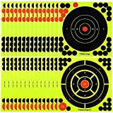 BESPORTBLE Splatterburst Targets - 30 STK Schießscheiben Splatter Target, Leuchtend Gelb Stick Splatter Selbstklebend Zielscheiben für Darts Shooting Sportübungen, 2 ...