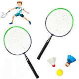 Best Sporting Mini Federball Set Kinder I Starter Badminton Set Kinder mit 2 Mini-Schlägern I mit Federball, Softball & Schaumstoff-Federball ...