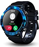 Bmoled Smartwatch Herren mit Telefonfunktion, Fitnessuhr Herren,Aktivitätstracker mit Schrittzähler Gesundheits, Pulsuhr Schlafmonitor, Wasserdicht Fitness Tracker für iOS und Android(Blau)