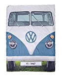 Board Masters VW Collection - Volkswagen T1 Bulli Bus Doppelschlafsack - Blau/Rot