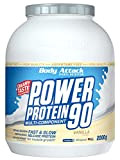 Body Attack Power Protein 90 - Vanilla Cream, 2 kg - Made in Germany - 5K Eiweißpulver mit Whey-Protein, L-Carnitin ...
