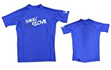 Body Glove Rash Guard Basic Kinder Shirt Blau S/A Kurzarm Schwimmen Longsleeve Lycra T- Shirt (Gr. 16/47-54kg / 152-162cm)