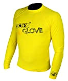 Body Glove Rash Guard Basic Kinder Shirt Gelb L/A Langarm Schwimmen Longsleeve Lycra T- Shirt (Gr. 14/40-47kg / 155-162cm)