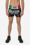 BOXEUR DES RUES - Black Kickboxing Shorts with Side Vents, Man, L