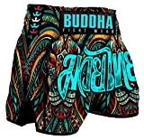 Buddha Fight Wear. Retro-Shorts, speziell für Kickboxen, Muay Thai, K1 oder jeden Kontaktsport