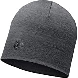 Buff Unisex Heavyweight Merino Wool Hat Mütze, Solid Grey, 31 EU