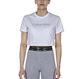 Calvin Klein Damen 00GWS2K187YAF T-Shirt In Weiss (M, Weiss)
