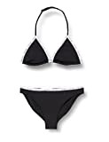 Calvin Klein Mädchen Triangel Bikini-Set, Pvh Black, 8 Jahre