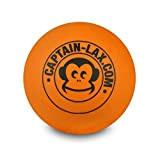 Captain LAX Massageball Original - Lacrosseball in der Farbe Orange, aus Weichgummi, mit den Maßen 5 x 5 cm geeignet ...
