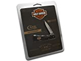 CASE XX Black Zytel Mini Blackhorn 52223 Stainless Pocket Knife Knives for Harley-Davidson