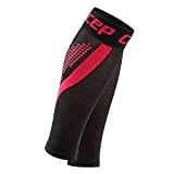 CEP - NIGHTTECH Calf Sleeve 2.0, Reflektierende Damen Beinstulpen, Stutzen für exakte Wadenkompression, Made by Medi, schwarz / rosa, Size ...