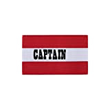 Champion Adult Soccer Captains Arm Band Red-White Seams Double Stitched New