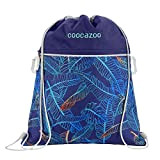 Coocazoo Sportbeutel RocketPocket „Jungle Night“, blau, reflektierende Elemente, Schlaufen zur Befestigung am Schulrucksack, ab der 5. Klasse, 10 Liter